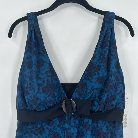 Amoressa Flower Fair Camellia Tankini Top Swimwear Floral Print Size 14 - Picture 5 of 13